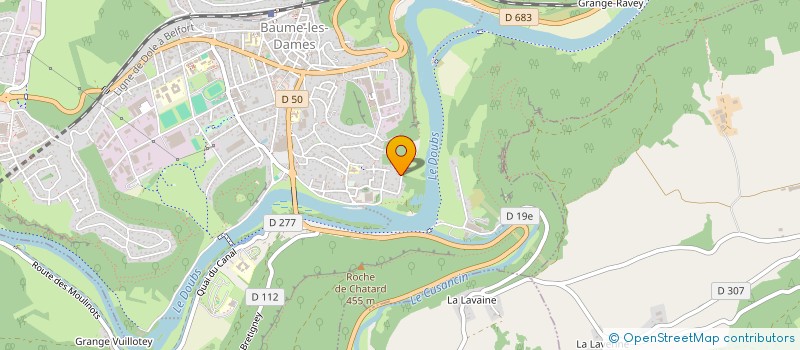 localisation de l'entreprise MONSIEUR SERGE COUDON  BAUME-LES-DAMES