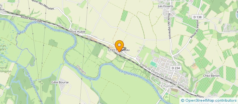 localisation de l'entreprise MONSIEUR SERGE COURRET  CHANIERS