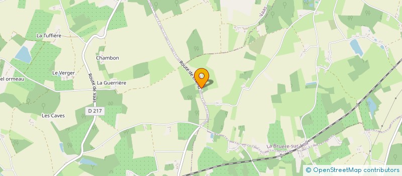 localisation de l'entreprise MONSIEUR SERGE COURTOIS  LA BRUERE SUR LOIR