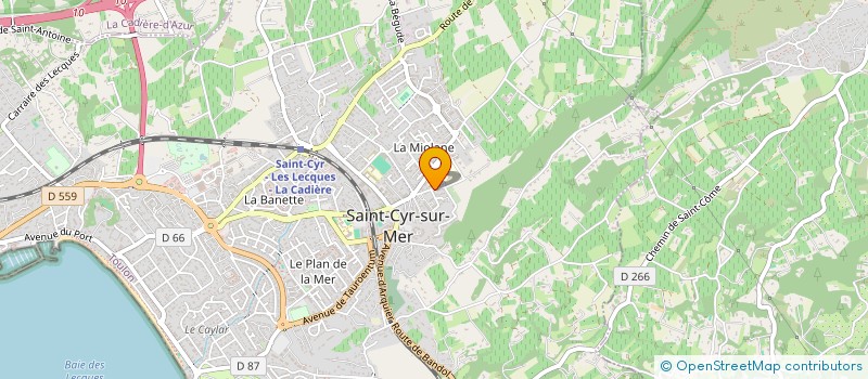 localisation de l'entreprise MONSIEUR SERGE COXAM à SAINT-CYR-SUR-MER