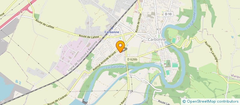 localisation de l'entreprise MONSIEUR SERGE CREUZET  CARBONNE