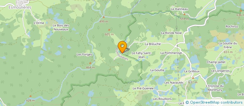 localisation de l'entreprise MONSIEUR SERGE CREVOISIER  SERVANCE-MIELLIN