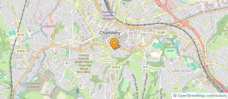 localisation de l'entreprise MONSIEUR SERGE CROIBIER HUGUET à CHAMBERY