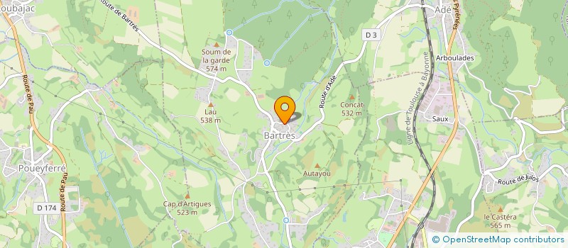 localisation de l'entreprise MONSIEUR SERGE DA SILVA  OUSTE