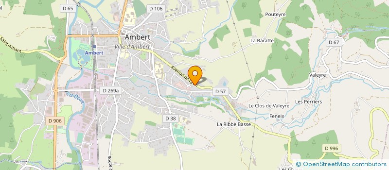 localisation de l'entreprise MONSIEUR SERGE DAILHOUX à AMBERT