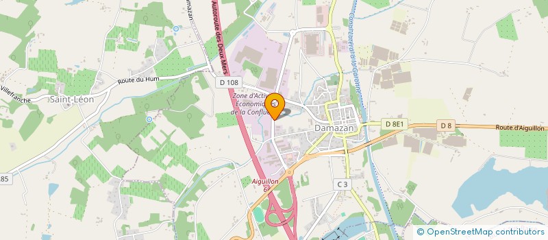 localisation de l'entreprise MONSIEUR SERGE DAL BELLO  DAMAZAN