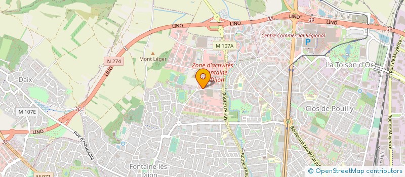 localisation de l'entreprise MONSIEUR SERGE DALLA-FAVERA  FONTAINE-LES-DIJON