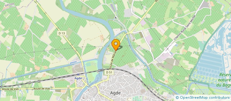 localisation de l'entreprise MONSIEUR SERGE DALLAU à AGDE