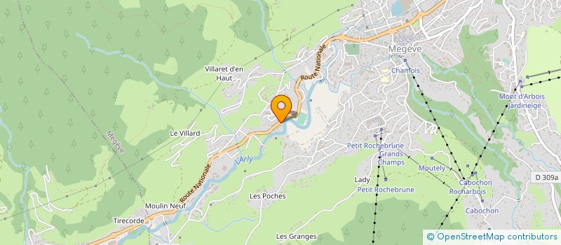 localisation de l'entreprise MONSIEUR SERGE DALLEST à MEGEVE