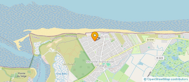 localisation de l'entreprise MONSIEUR SERGE DAMBRINE  MERVILLE-FRANCEVILLE-PLAGE