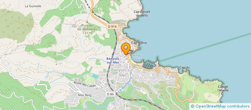 localisation de l'entreprise MONSIEUR SERGE DANIS à BANYULS-SUR-MER