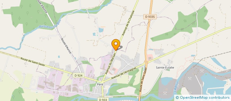 localisation de l'entreprise MONSIEUR SERGE DANO  SAINT-SEVER