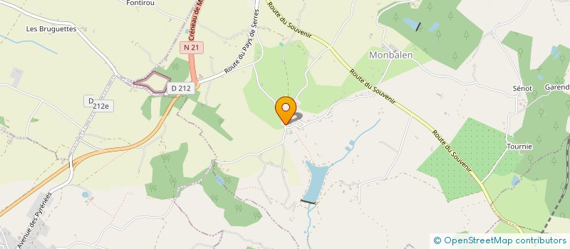 localisation de l'entreprise MONSIEUR SERGE DANOIS  SAINT ROBERT