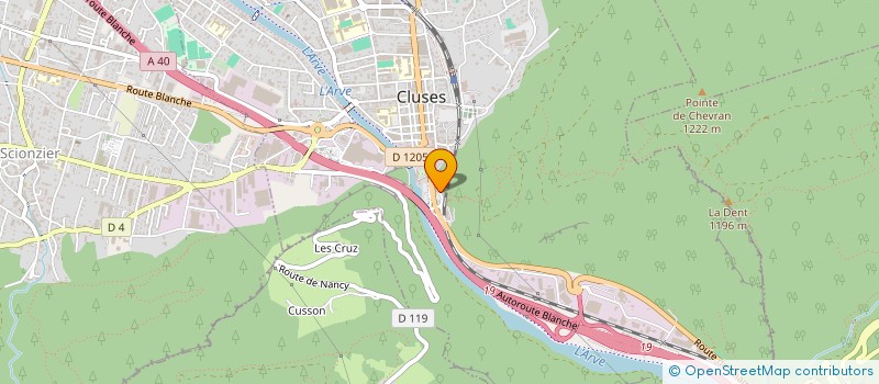 localisation de l'entreprise MONSIEUR SERGE DAVIET  CLUSES