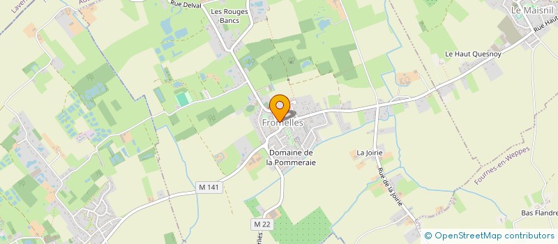 localisation de l'entreprise MONSIEUR SERGE DE CLERCK  FROMELLES