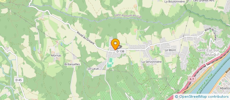 localisation de l'entreprise MONSIEUR SERGE DE MARIA à SAINT-CYR-SUR-LE-RHONE