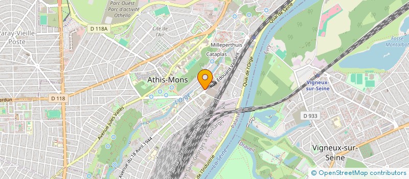 localisation de l'entreprise MONSIEUR SERGE DE MATOS à ATHIS-MONS