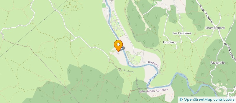 localisation de l'entreprise MONSIEUR SERGE DEBAST  JOYEUSE