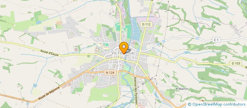 localisation de l'entreprise MONSIEUR SERGE DECHE  VIC-FEZENSAC