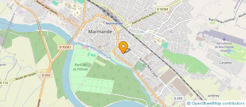 localisation de l'entreprise MONSIEUR SERGE DEJEAN  MARMANDE