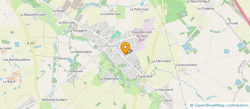 localisation de l'entreprise MONSIEUR SERGE DELANOY à LA PLANCHE