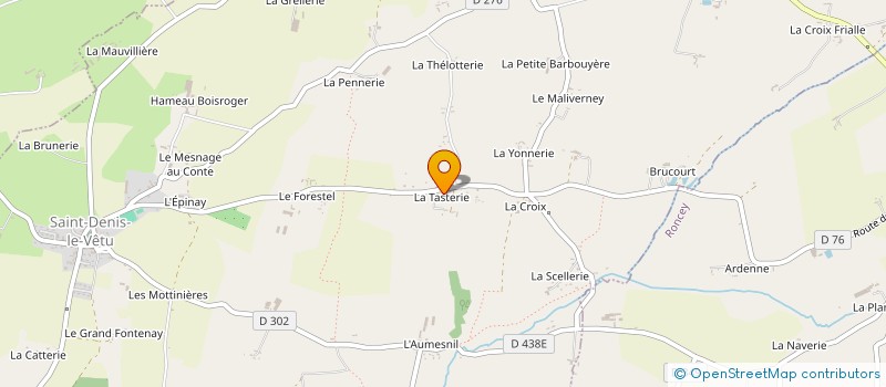 localisation de l'entreprise MONSIEUR SERGE DELARUE  SAINT-DENIS-LE-VETU
