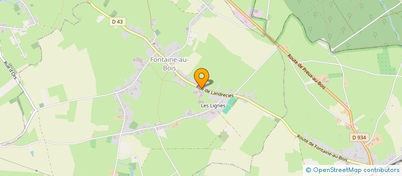 localisation de l'entreprise MONSIEUR SERGE DELATTRE à FONTAINE-AU-BOIS