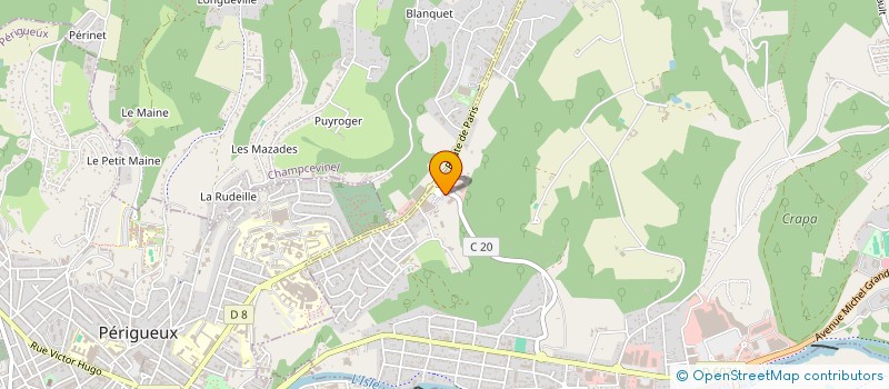 localisation de l'entreprise MONSIEUR SERGE DELAUNAY  TRELISSAC