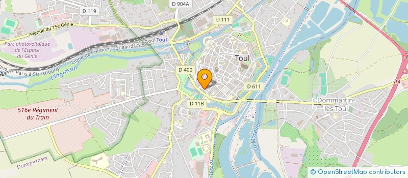 localisation de l'entreprise MONSIEUR SERGE DELAVOYE  TOUL