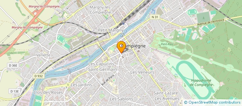 localisation de l'entreprise MONSIEUR SERGE DELVOYE  COMPIEGNE