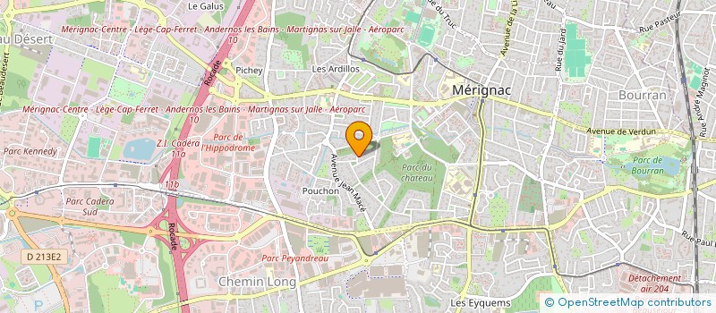 localisation de l'entreprise MONSIEUR SERGE DENAUX à MERIGNAC