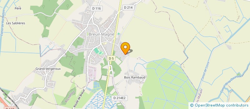 localisation de l'entreprise MONSIEUR SERGE DERES  BREUIL-MAGNE
