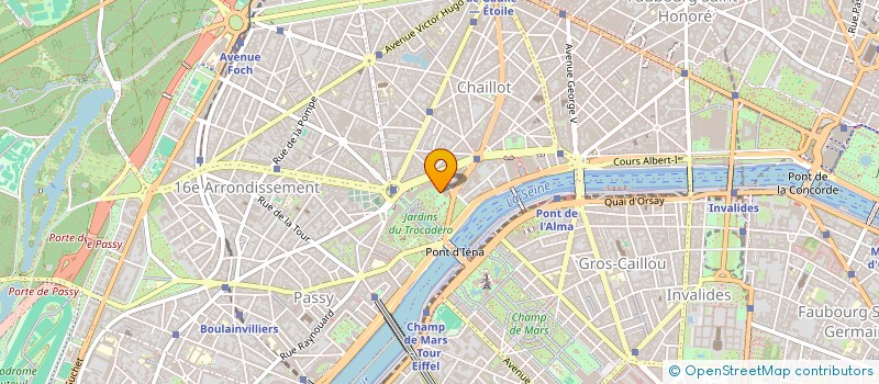 localisation de l'entreprise MONSIEUR SERGE DERET à PARIS 16