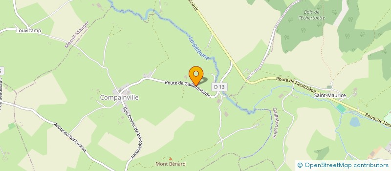 localisation de l'entreprise MONSIEUR SERGE DESCAMPEAUX  COMPAINVILLE