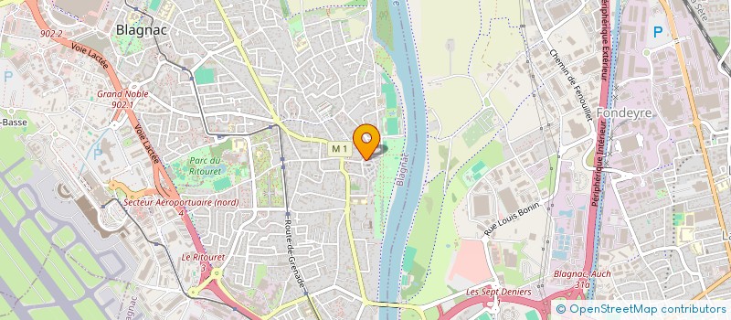 localisation de l'entreprise MONSIEUR SERGE DESCUNS à BLAGNAC