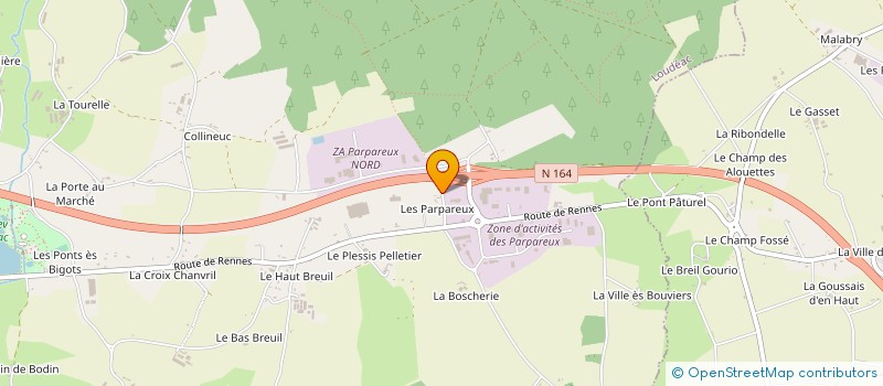 localisation de l'entreprise MONSIEUR SERGE DESHAYES à LOUDEAC