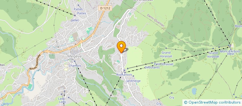 localisation de l'entreprise MONSIEUR SERGE DESMETTRE  MEGEVE