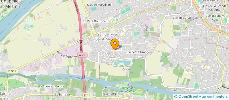 localisation de l'entreprise MONSIEUR SERGE DESMOULIERES à SAINT-PRYVE-SAINT-MESMIN