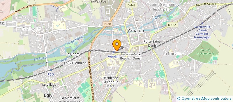 localisation de l'entreprise MONSIEUR SERGE DESROCHES  ARPAJON