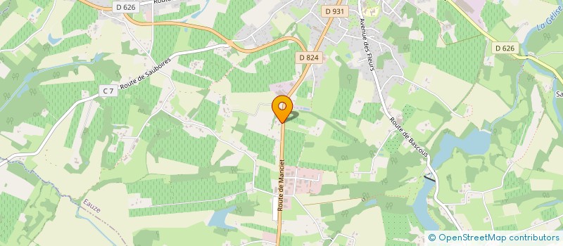 localisation de l'entreprise MONSIEUR SERGE DEYRIES  EAUZE