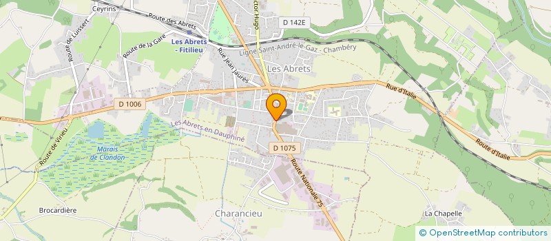 localisation de l'entreprise MONSIEUR SERGE DI PIAZZA  LES ABRETS-EN-DAUPHINE