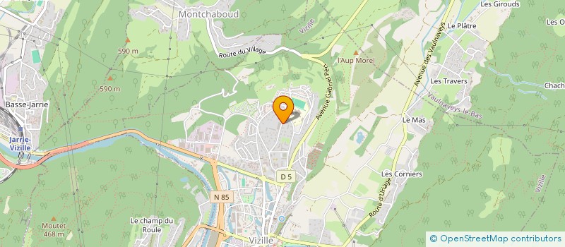 localisation de l'entreprise MONSIEUR SERGE DIONISI  VIZILLE