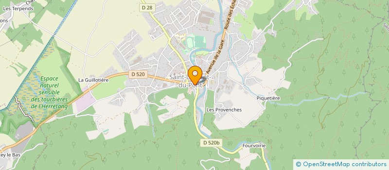 localisation de l'entreprise MONSIEUR SERGE DOMINICI  SAINT-LAURENT-DU-PONT