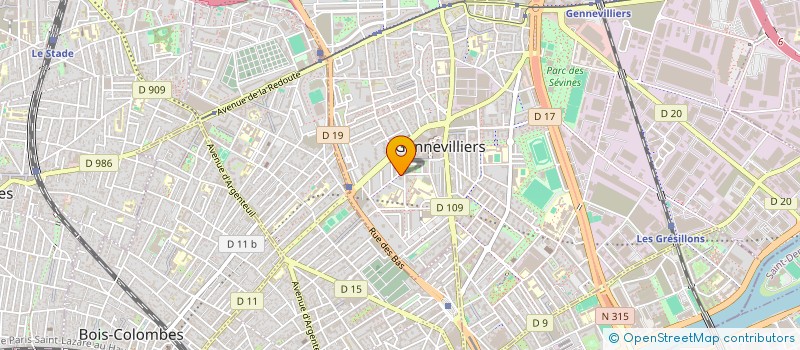 localisation de l'entreprise MONSIEUR SERGE DONIN à GENNEVILLIERS