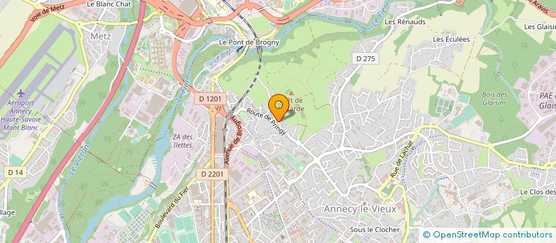 localisation de l'entreprise MONSIEUR SERGE DONZEL-GARGAND  ANNECY