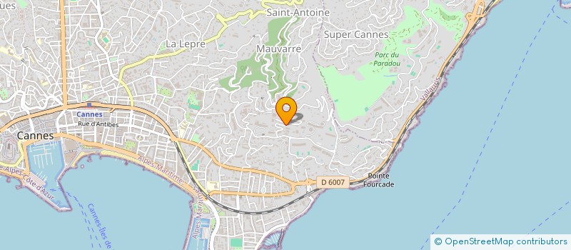 localisation de l'entreprise MONSIEUR SERGE DONZEY à CANNES