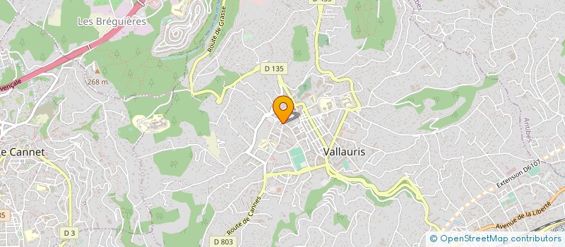 localisation de l'entreprise MONSIEUR SERGE DOS SANTOS à VALLAURIS