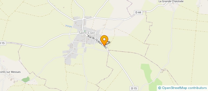 localisation de l'entreprise MONSIEUR SERGE DRAPIER  SAINT-CLAIR