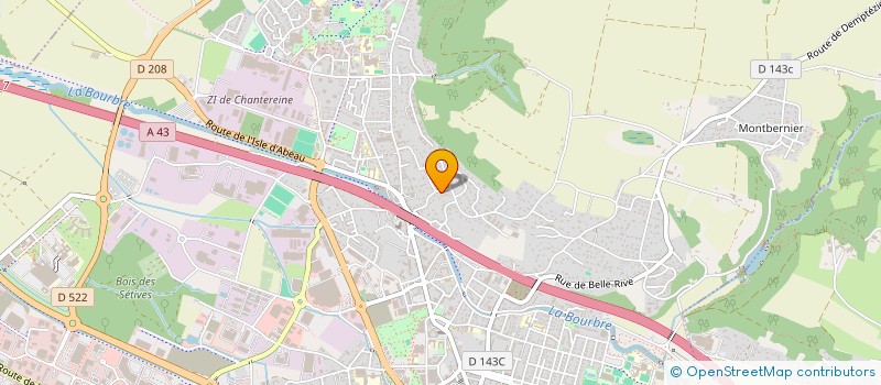 localisation de l'entreprise MONSIEUR SERGE DREVET  BOURGOIN-JALLIEU