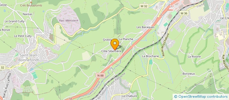 localisation de l'entreprise MONSIEUR SERGE DRIESBACH  SAINT-JEAN-BONNEFONDS